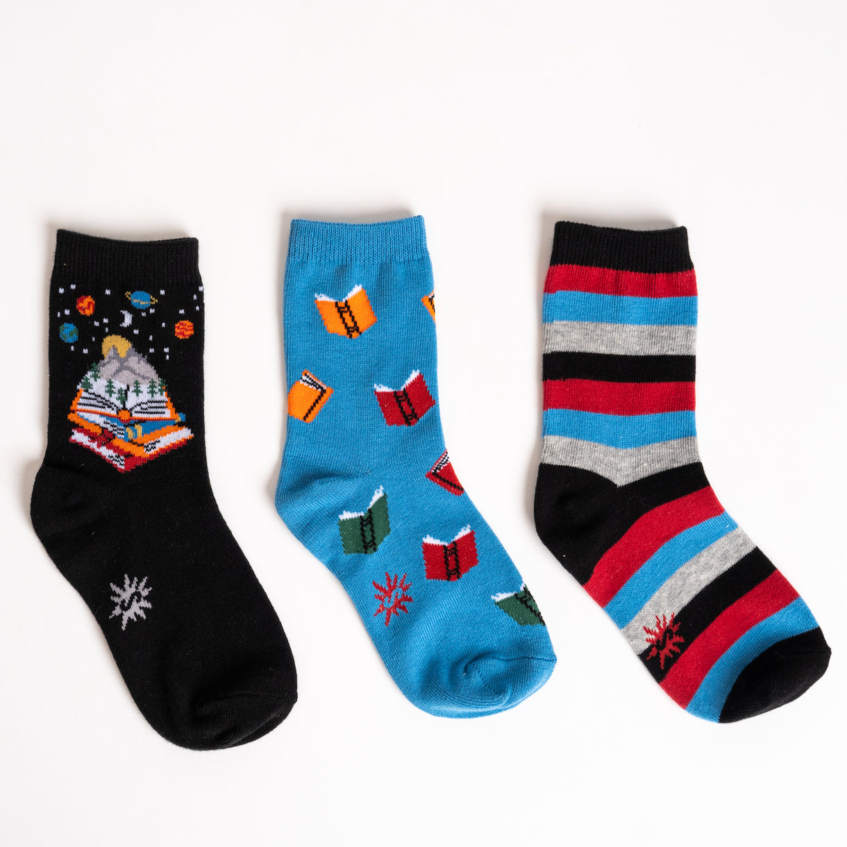 Sock It To Me - Youth Crew Socks 3-Pack : Take a Look, It’s in a Book
