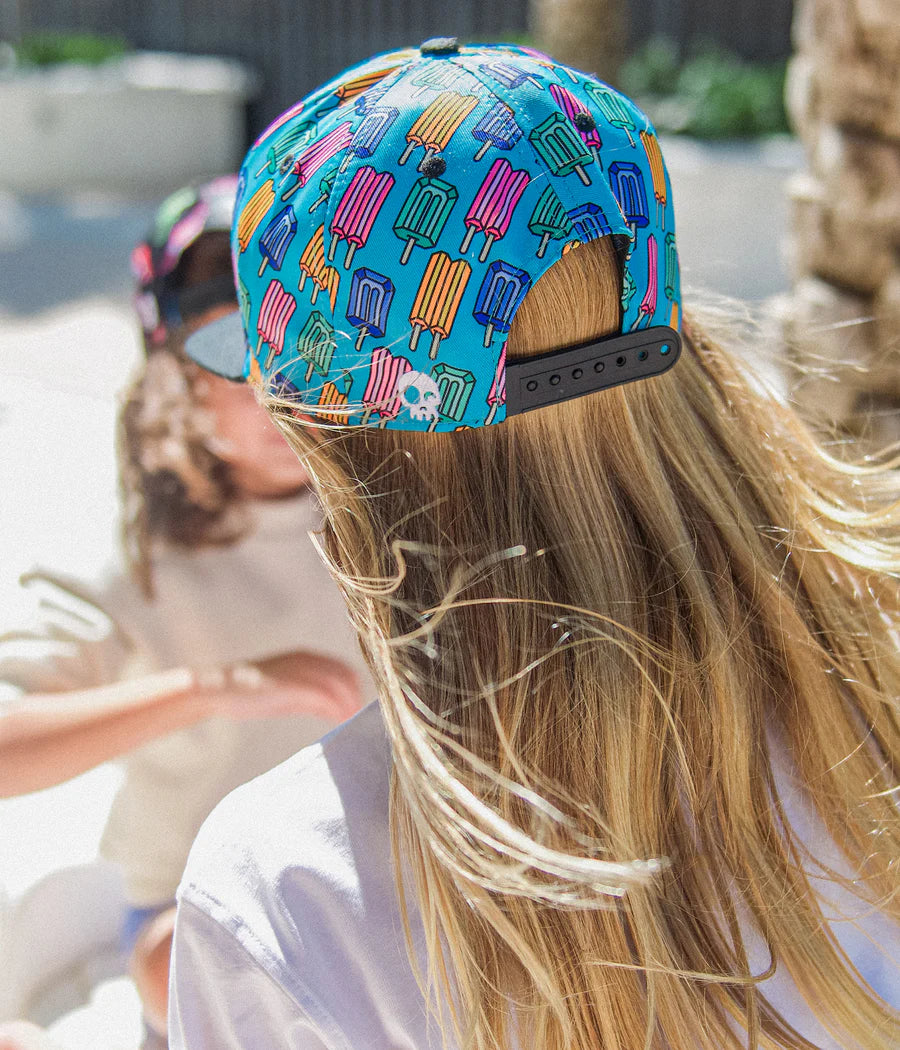 Headster - Snapback Hat - Pop Neon Blue