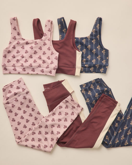 Rylee+ Cru - Swift Sports Bra Blush Fleur