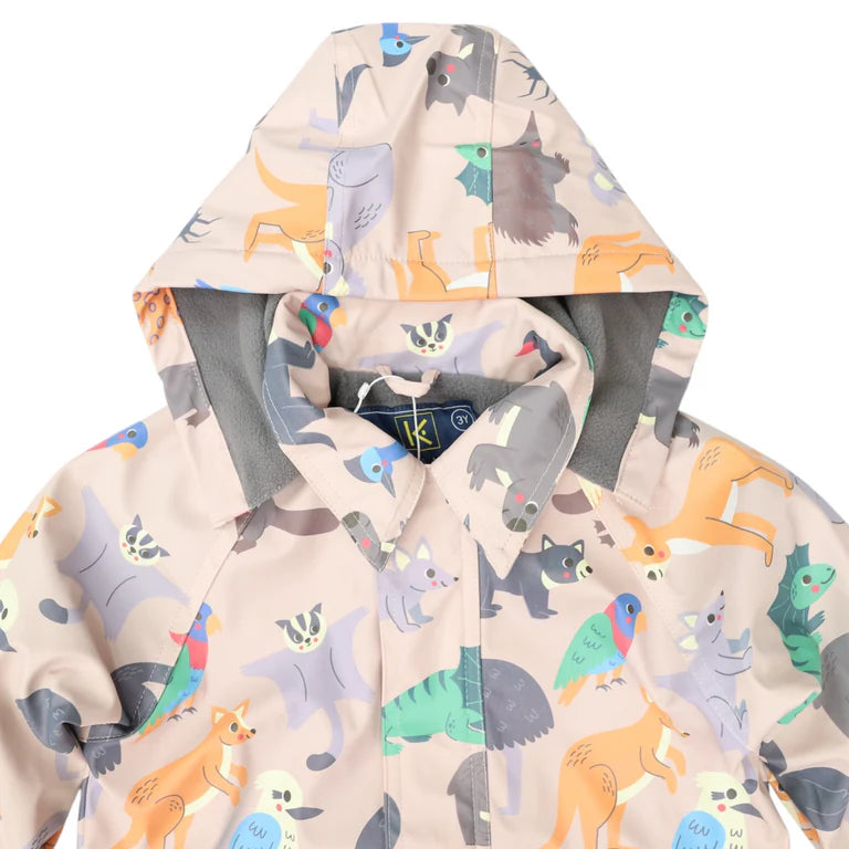 Korango - Sherpa Lined Straight Cut Raincoat