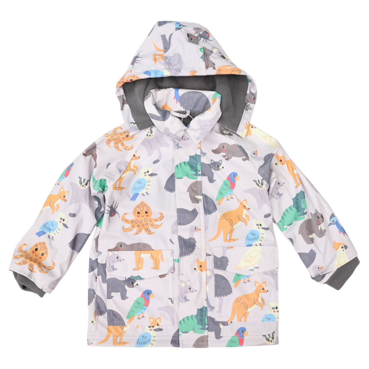 Korango - Sherpa Lined Straight Cut Raincoat