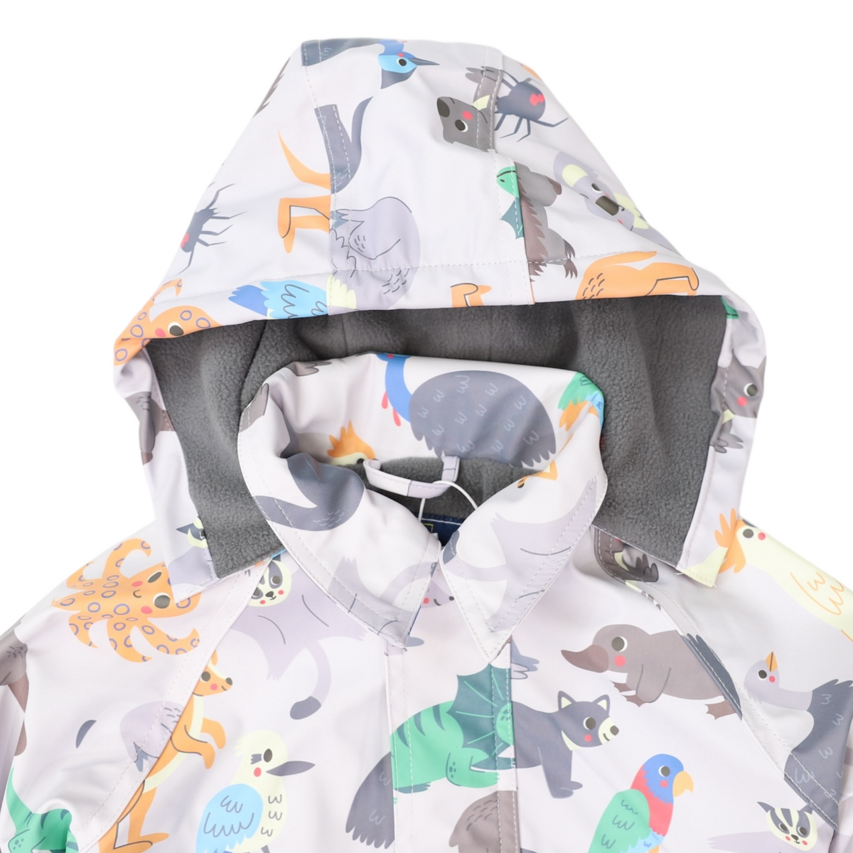 Korango - Sherpa Lined Straight Cut Raincoat