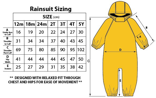 Calikids - Lined Waterproof Rain Suit