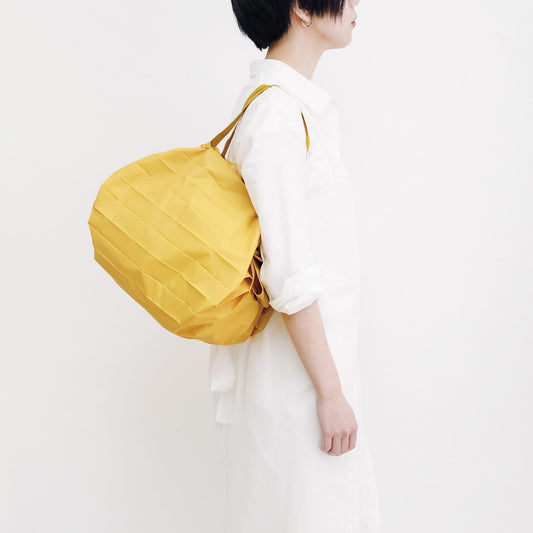 Shupatto Bag - One-Pull Foldable Bag -Karashi (Medium)