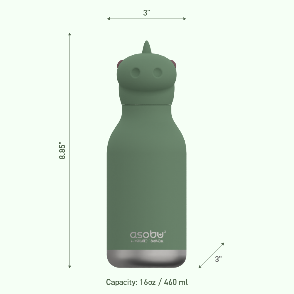 Asobu - 16 oz Bestie Animal Bottle - DINOSAUR
