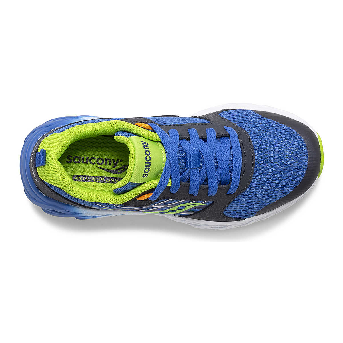 Saucony - Big Kid's Wind 2.0 Lace Sneaker - Blue/Green