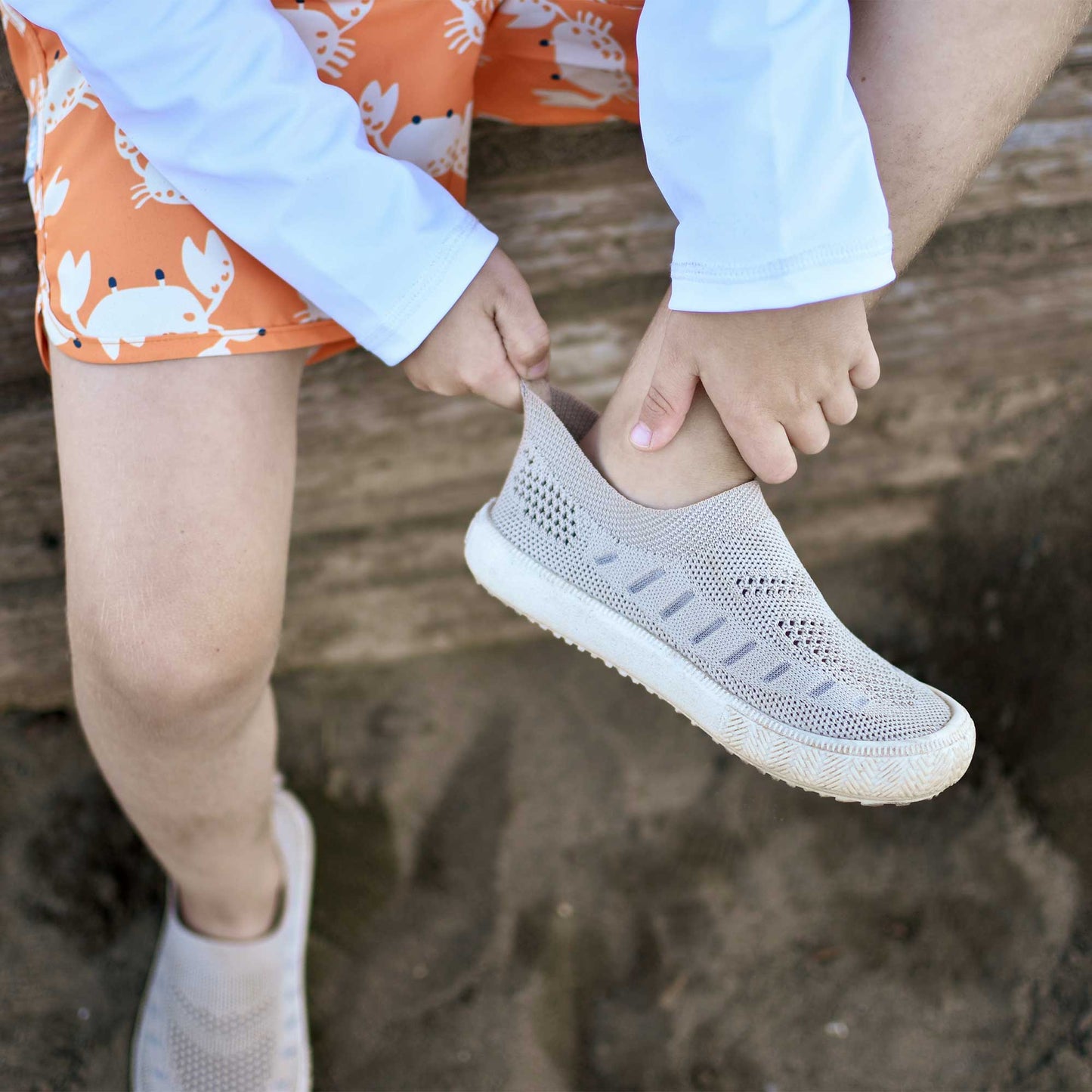 Jan & Jul Kids Breeze Knit Shoes | Driftwood
