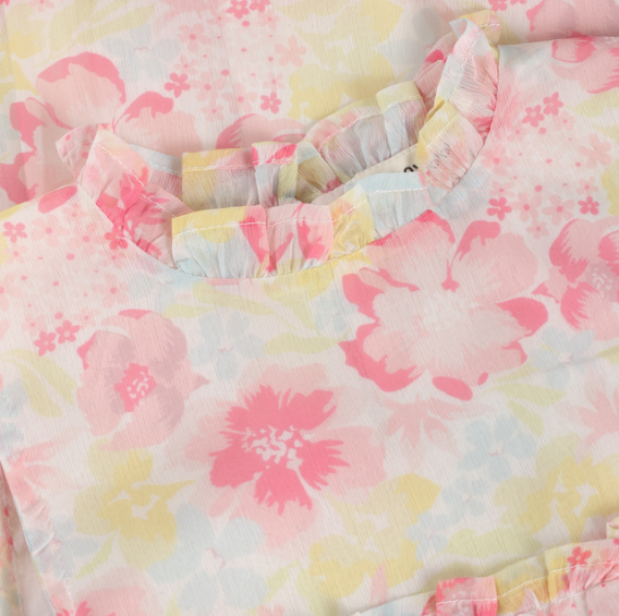 Minymo - Tiered Floral Dress