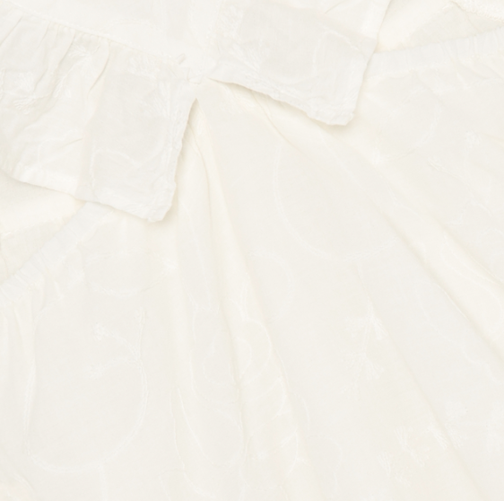 Minymo - V-Shaped Straps Embroidered Dress