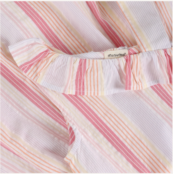 Minymo - Asymmetrical Strap Ruffle Dress