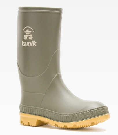 Kamik Stomp Rain Boot Youth — waterproof, rain gear, children's shoes — lifestyle view
