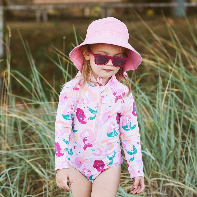 Jan & Jul - UV Girls' Swimsuit - Pink Mermaid