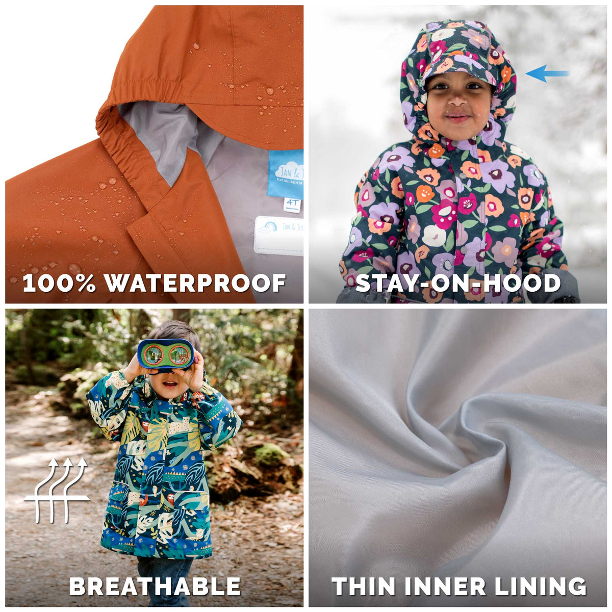 Jan & Jul - Puddle-Dry Unlined Waterproof Rain Jacket