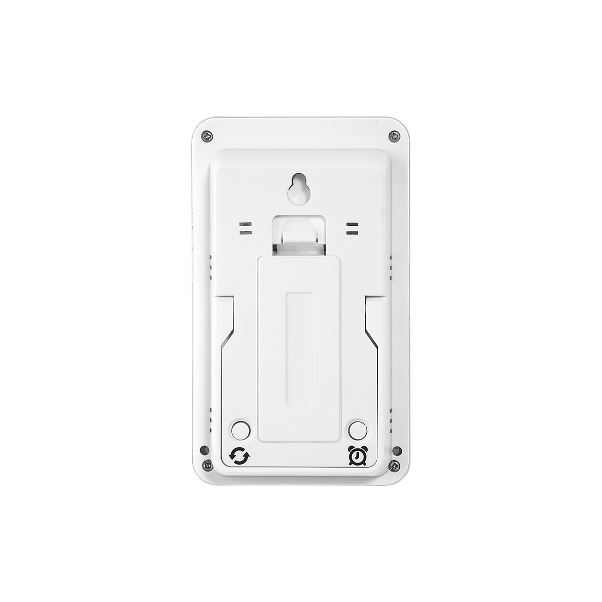 White wall plate on a white background
