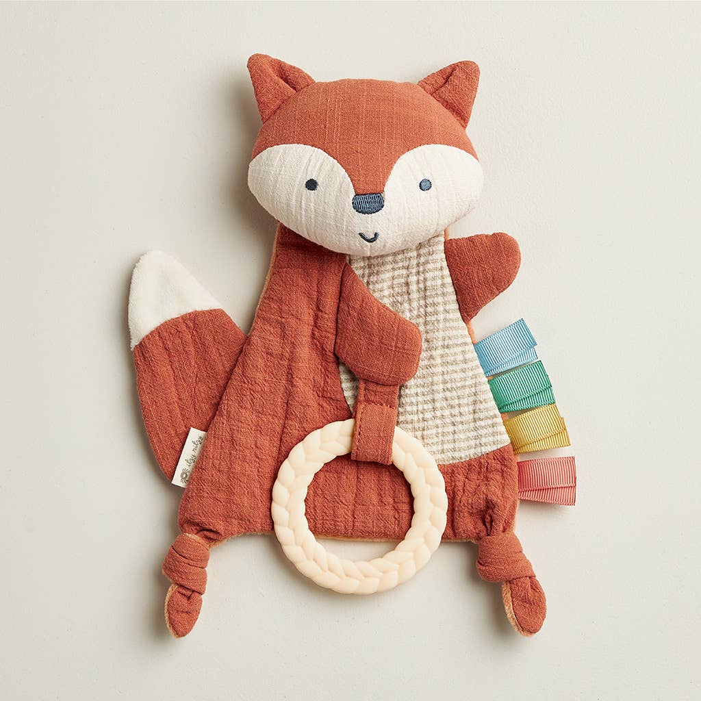 Itzy Ritzy - Fox Bitzy Crinkle™ Sensory Toy with Teether