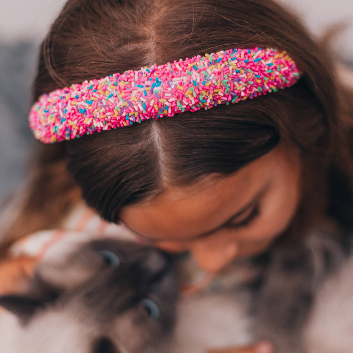 Frog Sac Padded Sprinkles Headband, Confetti Hair Band