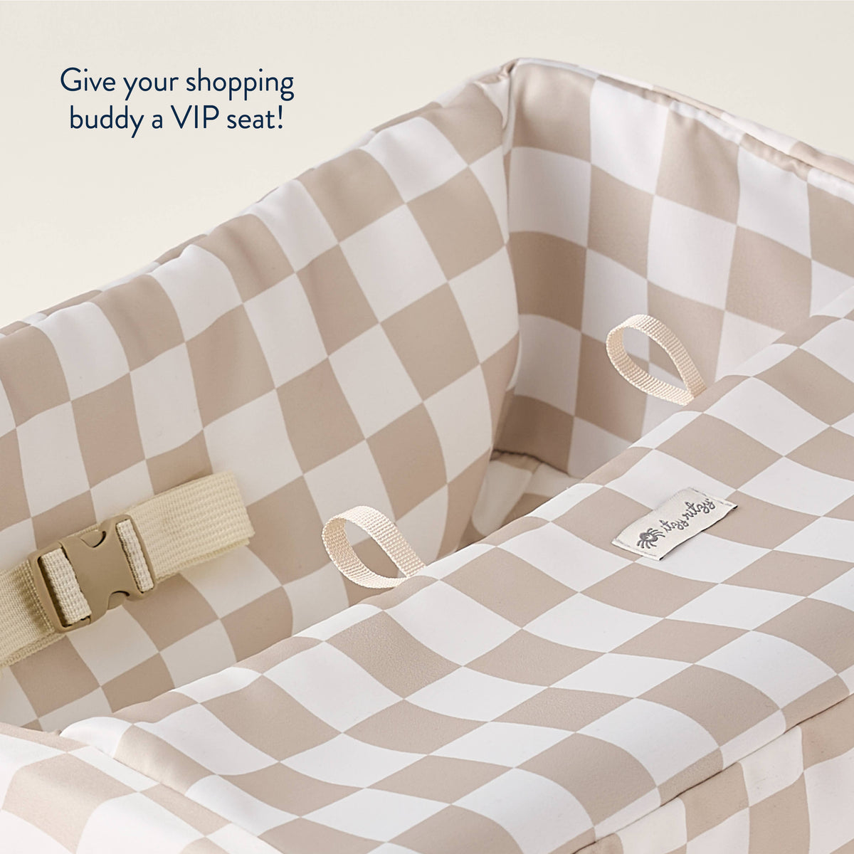 Itzy Ritzy - Checkerboard Itzy Shopping Cart Cover