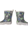 Korango - Bear Printed Gumboot - Charcoal