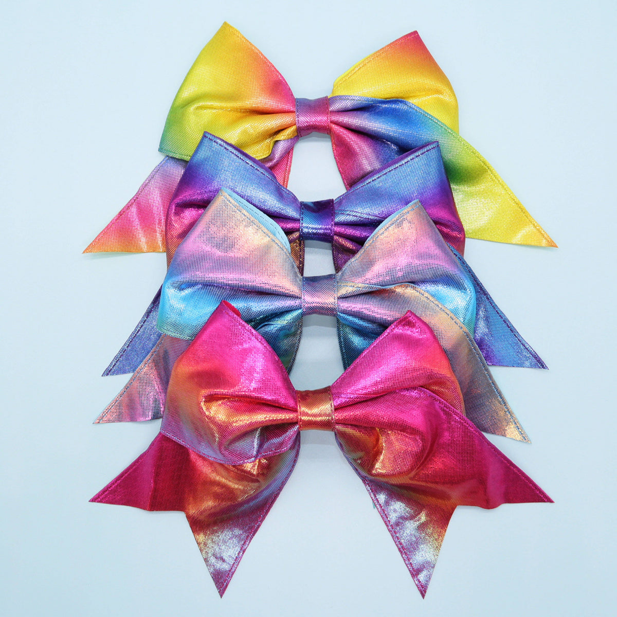 Frog Sac Large Mermaid Hair Bows, 4-Pack