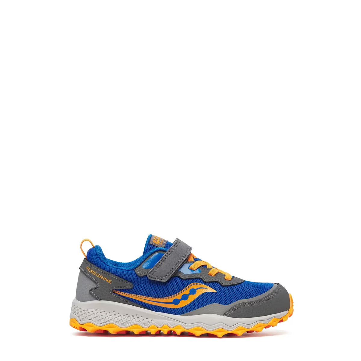 Saucony Peregrine KDZ Big Kids Trail Sneaker Blue/Orange