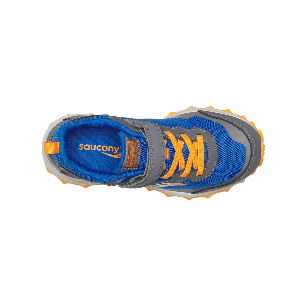 Saucony Peregrine KDZ Big Kids Trail Sneaker Blue/Orange