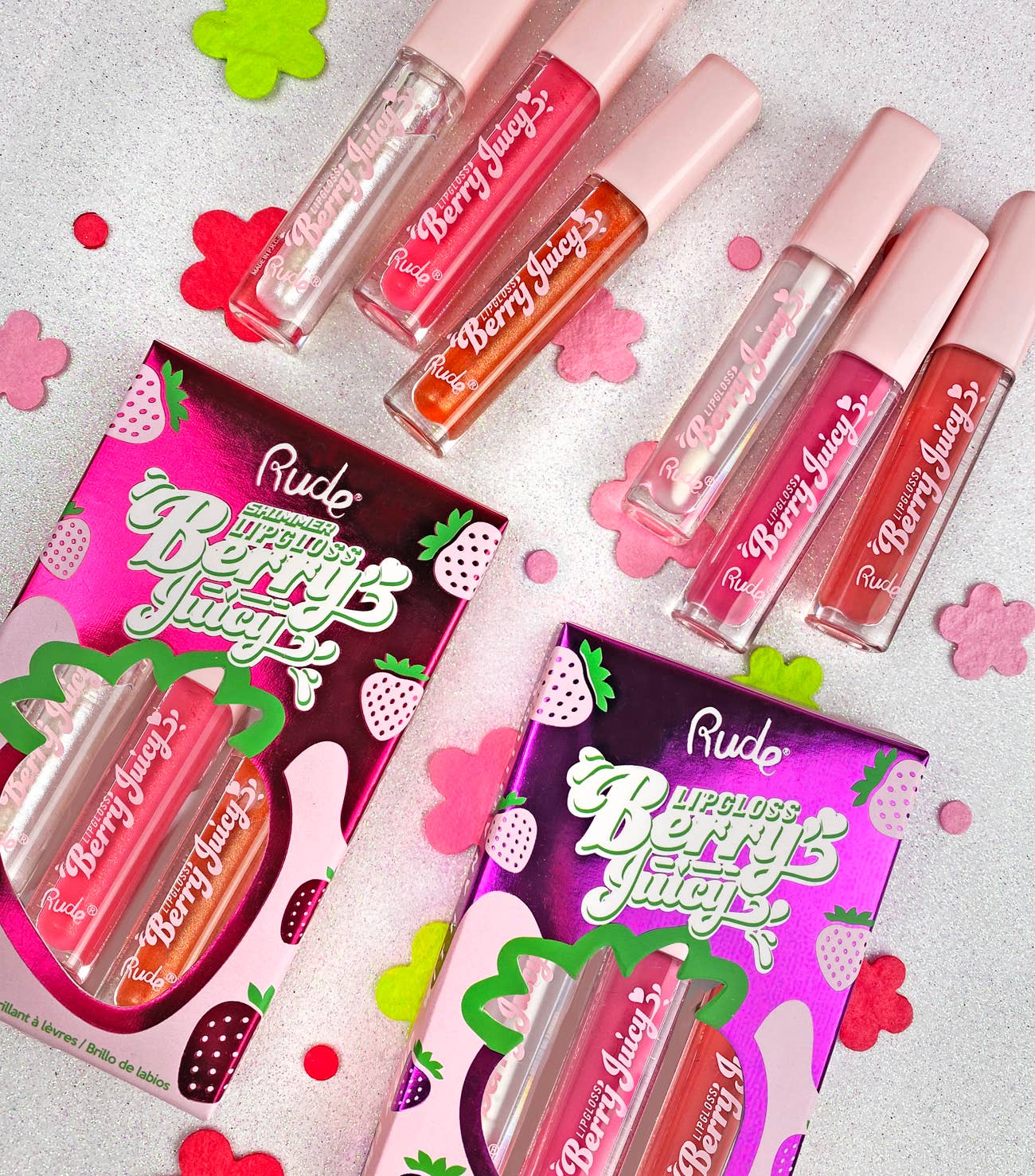 Rude Cosmetics - Berry Juicy Lip Gloss Set - Lipgloss
