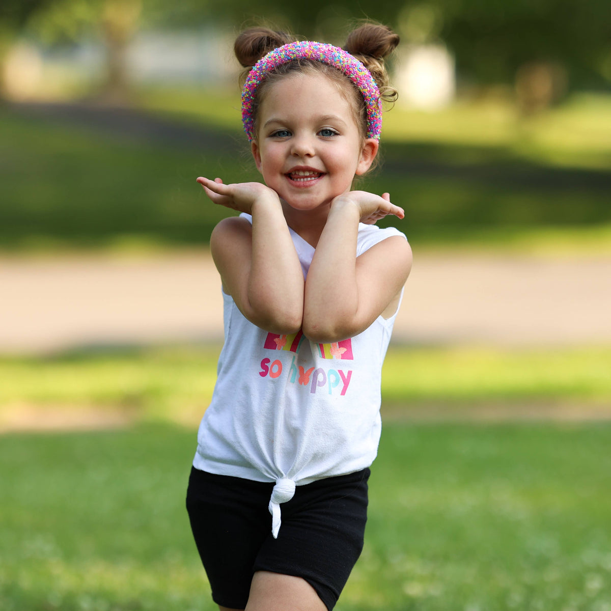 Frog Sac Padded Sprinkles Headband, Confetti Hair Band