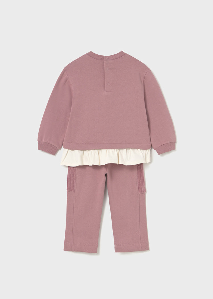 Mayoral Baby Girl Baby 2-Piece Teddy Bear Tracksuit Set