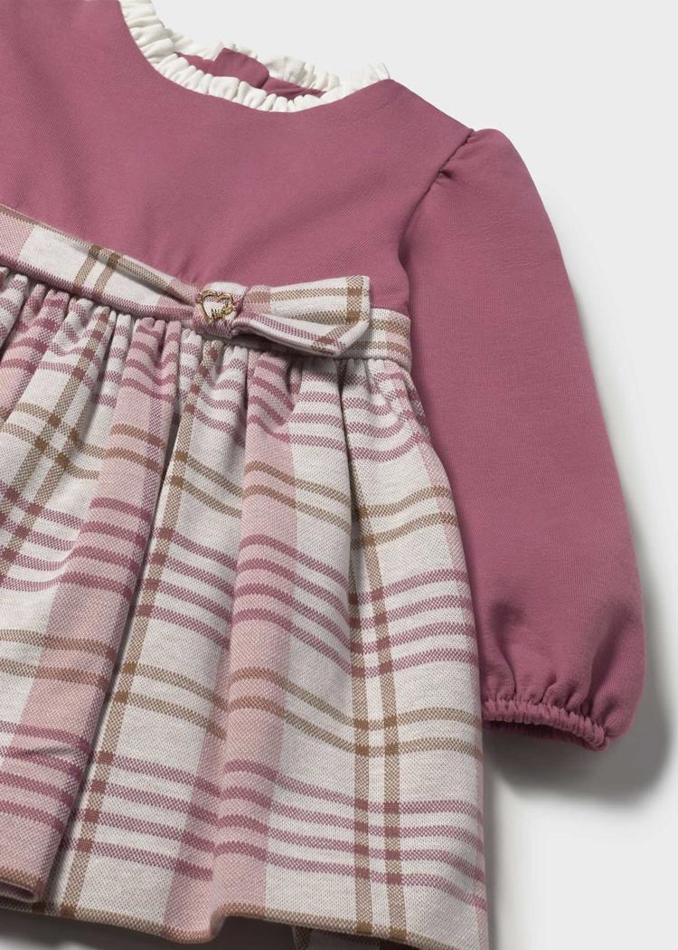 Mayoral Baby Girl Pink Plaid Dress