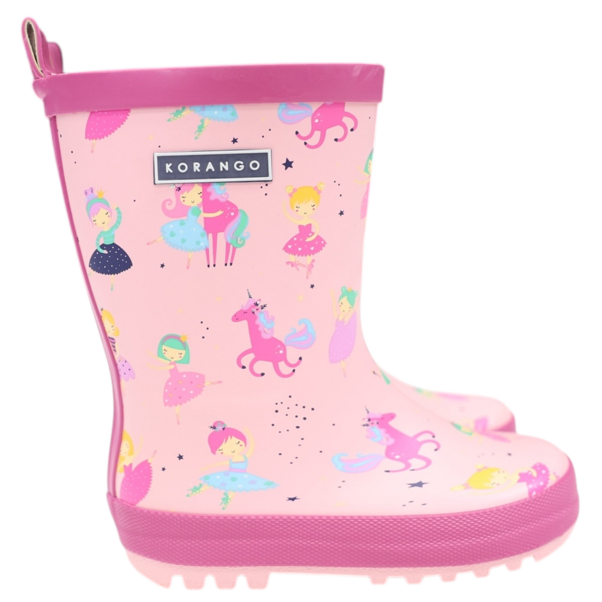Korango - Bear Printed Gumboot - Charcoal