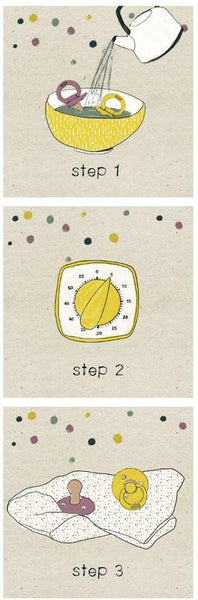 BIBS Pacifier Original COLOUR Latex 2 PK Vanilla Glow/Dark Oak Glow