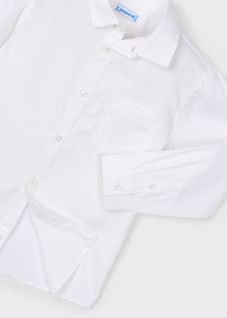 Mayoral Long Sleeve Button-Up Shirt