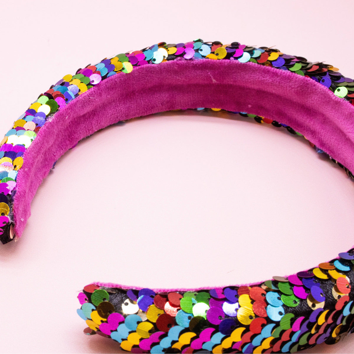 Frog Sac Reversible Sequin Headband, Kids Padded Hair Band