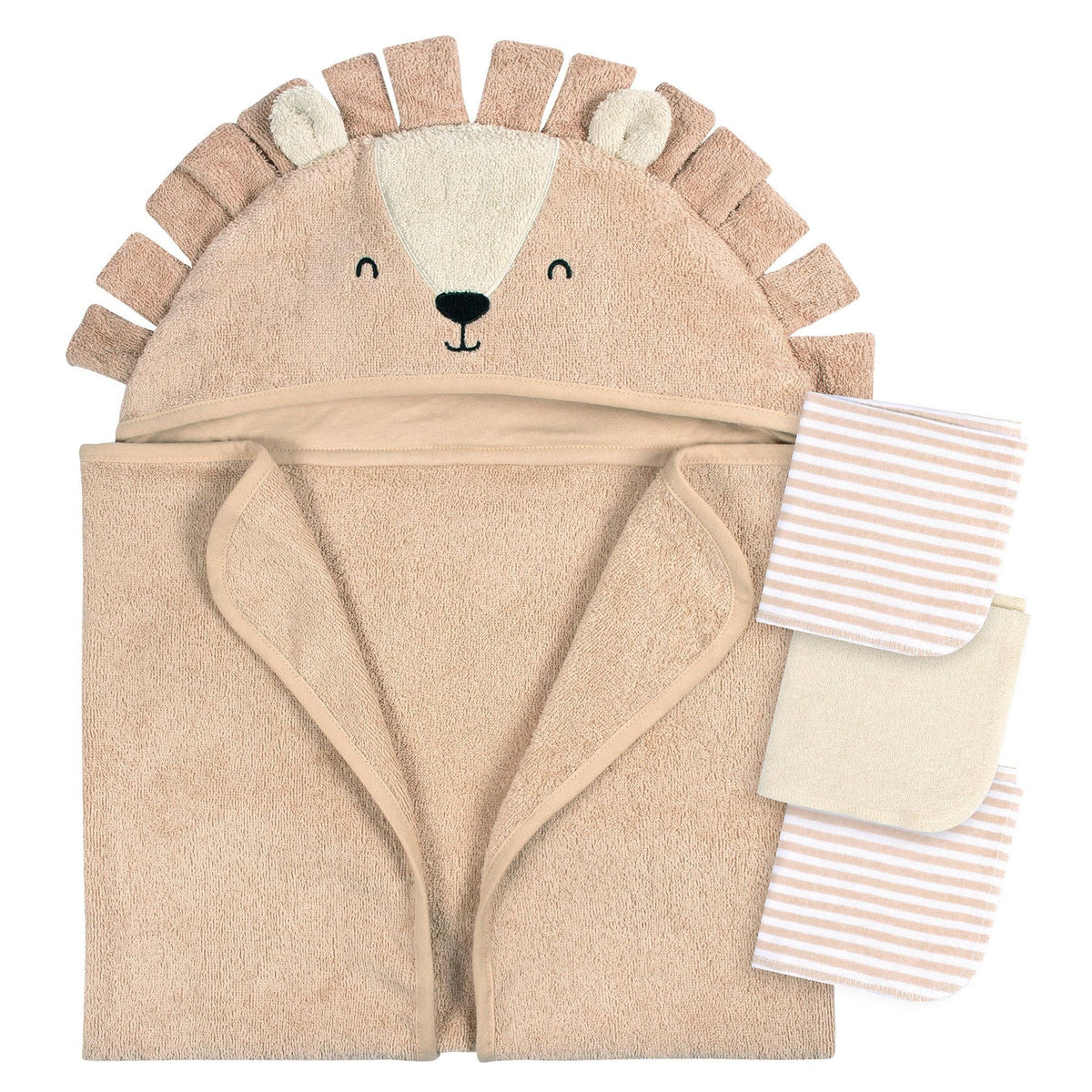 Gerber - 4pc Bath Set - Brown Lion