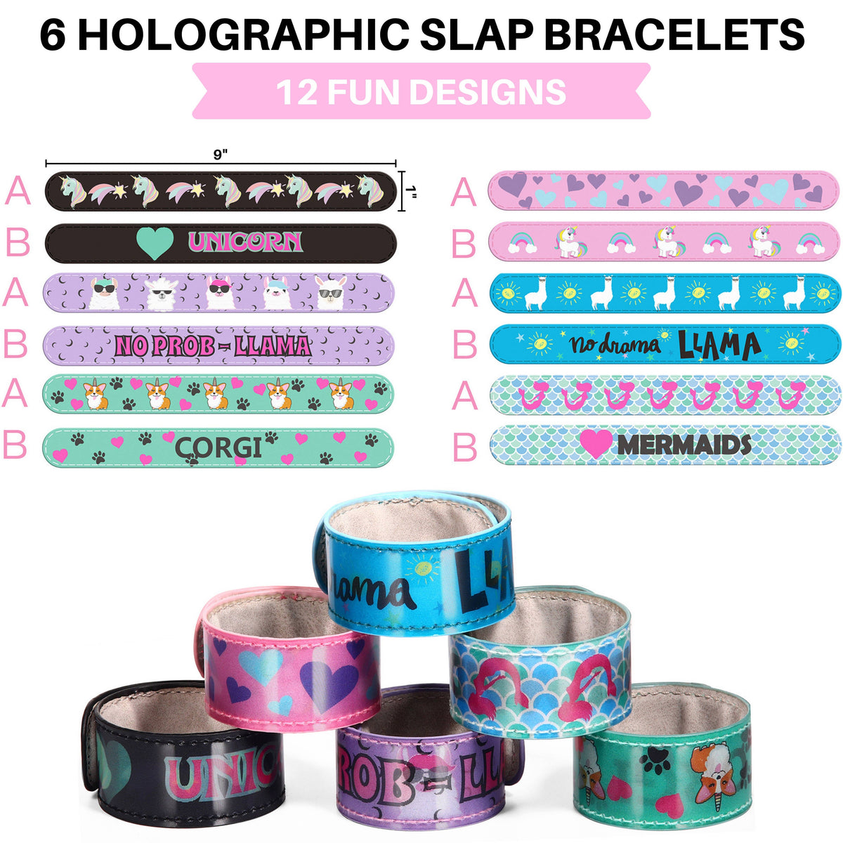 Frog Sac 3D Image Shifting Slap Bracelet for Kids