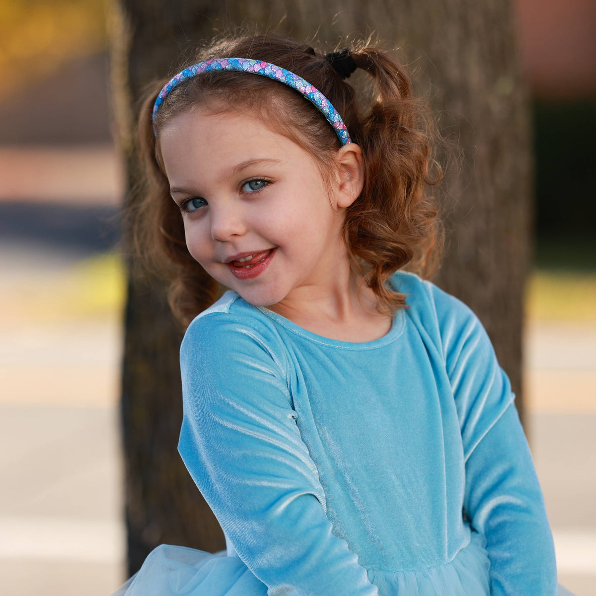 Frog Sac Mermaid Headband, Kids Thin Non-Slip Hair Accessories