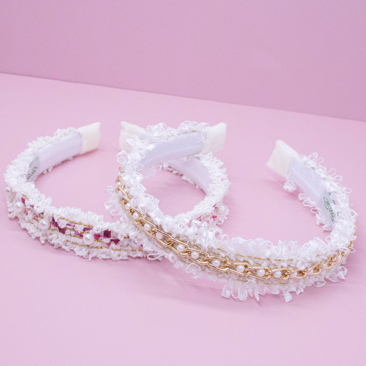 Frog Sac Confetti Pearl Headbands, 2-Pack