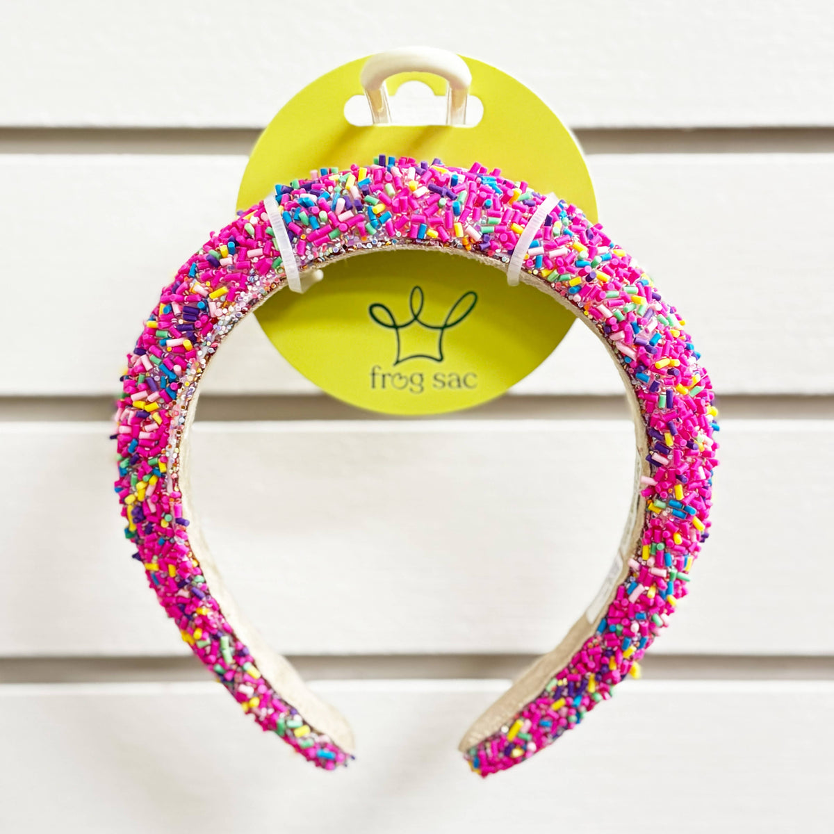 Frog Sac Padded Sprinkles Headband, Confetti Hair Band