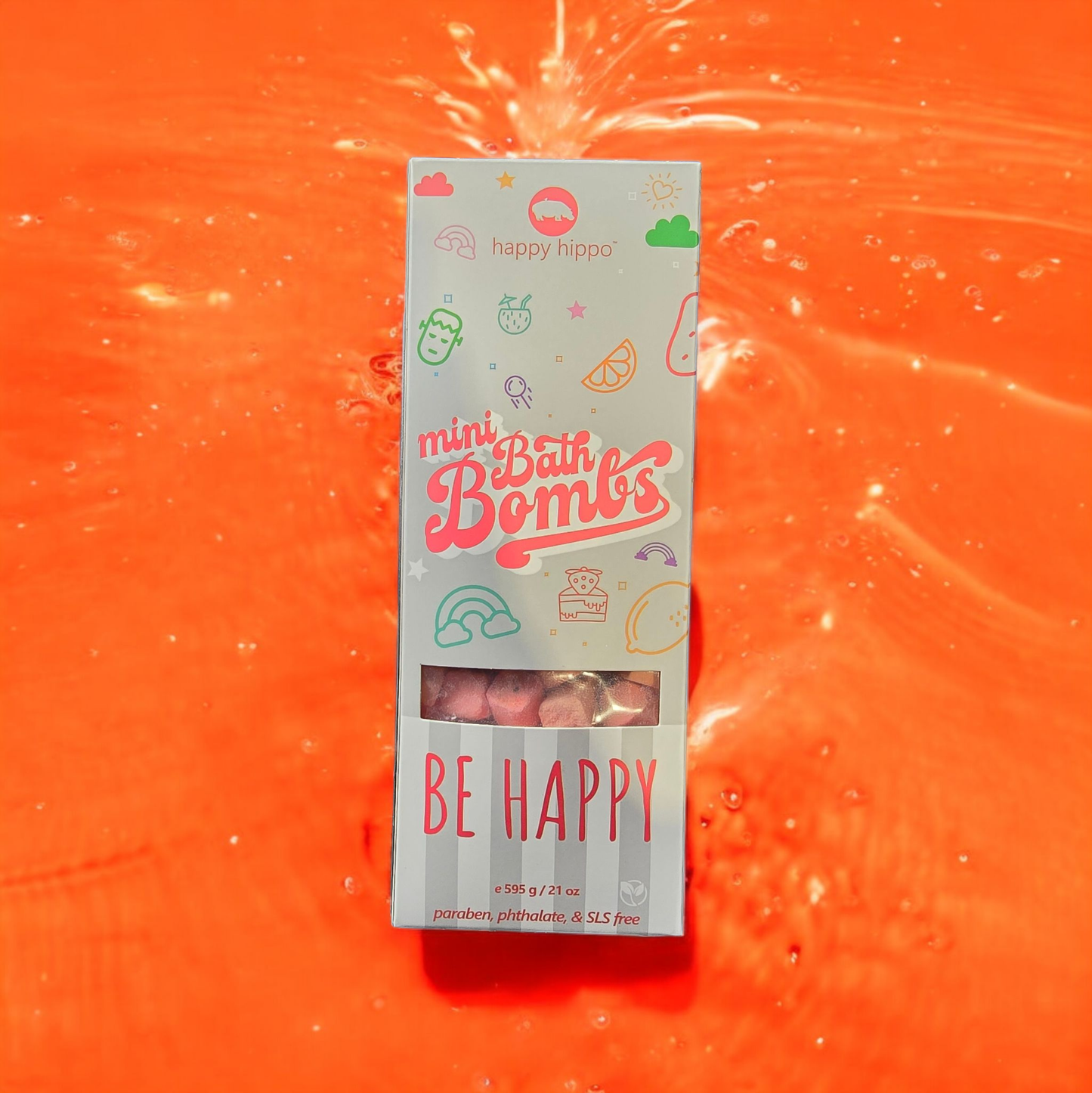 Happy Hippo Bath - Citrus Splash Mini Bombs- Box - **READ DESCRIPTION**