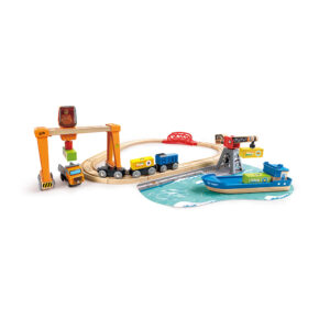 Hape - Cargo Ship & Crane