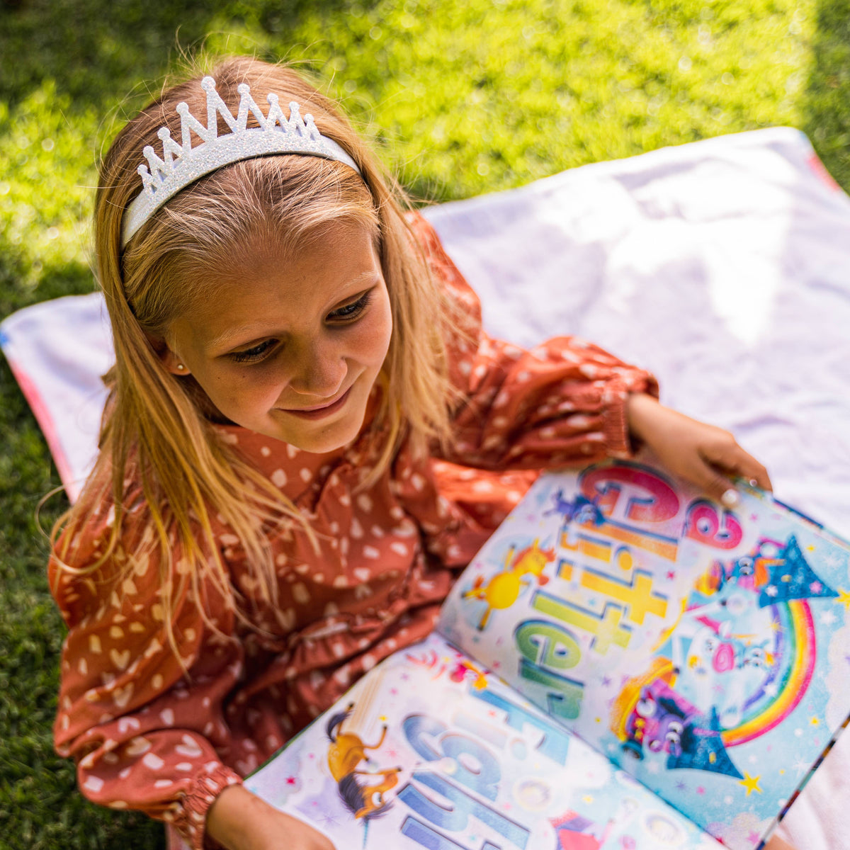 Frog Sac - Stretch Glitter Princess Tiara Headband
