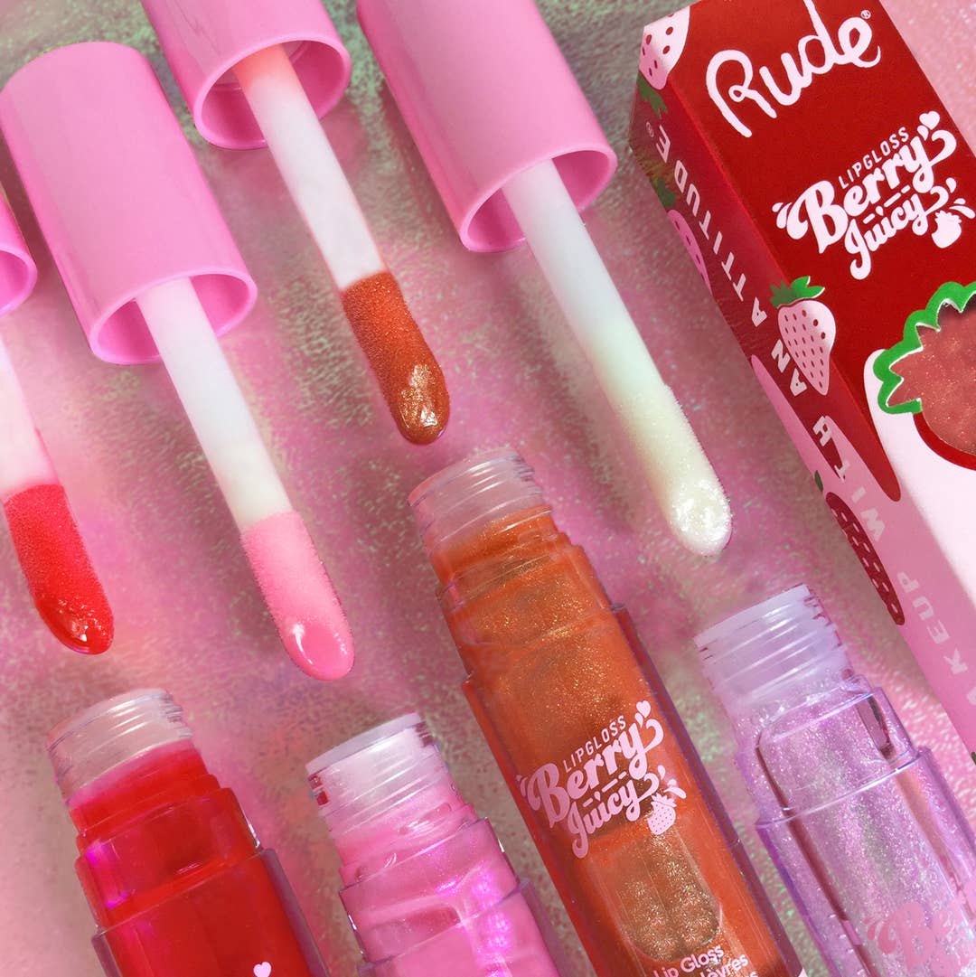 Rude Cosmetics - Berry Juicy Lip Gloss Pink