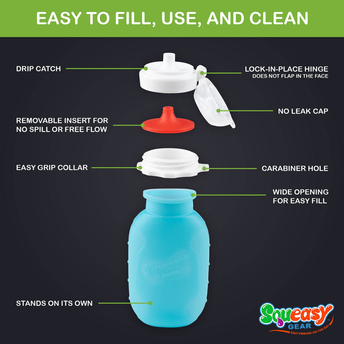 Squeasy Snacker™ - 3.5 oz Snacker