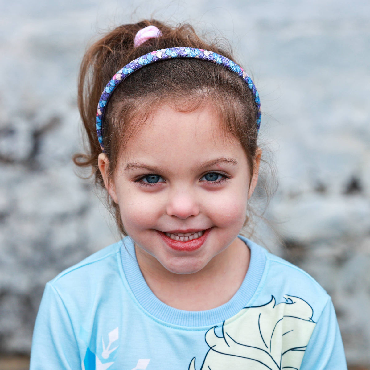 Frog Sac Mermaid Headband, Kids Thin Non-Slip Hair Accessories