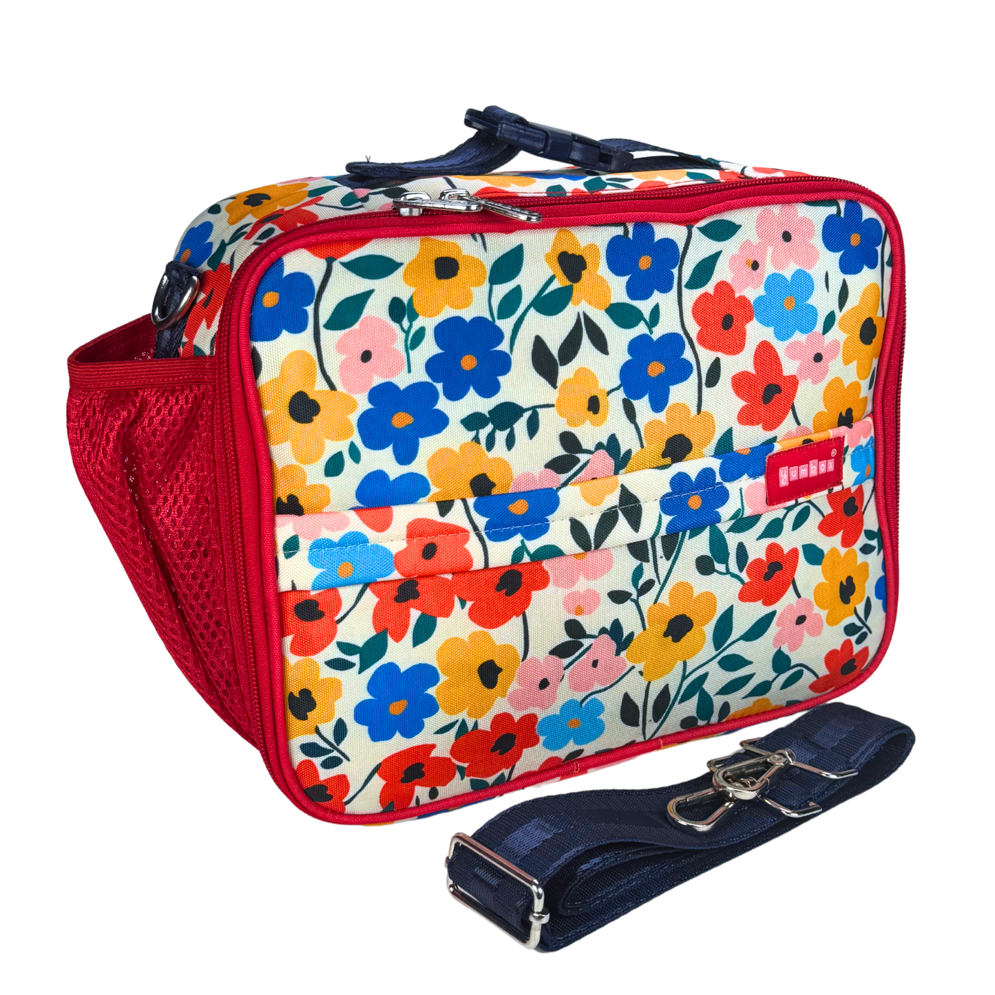 Yumbox - Yumbox Classic Lunch Bag – Insulated Poppy Flowers Print Lunch Tote for Stylish Kids & Adults