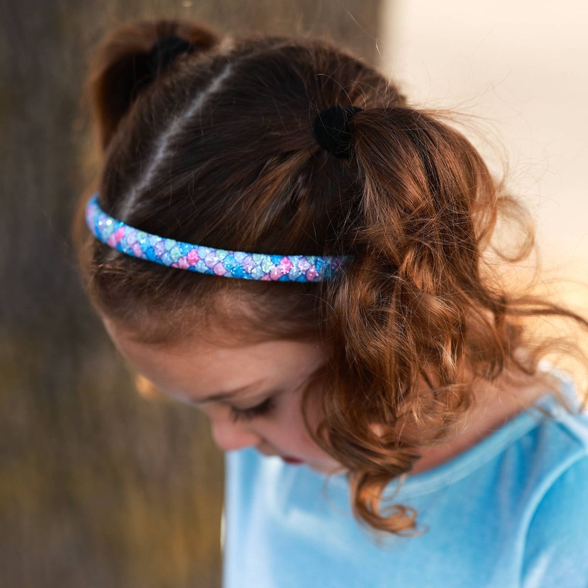 Frog Sac Mermaid Headband, Kids Thin Non-Slip Hair Accessories