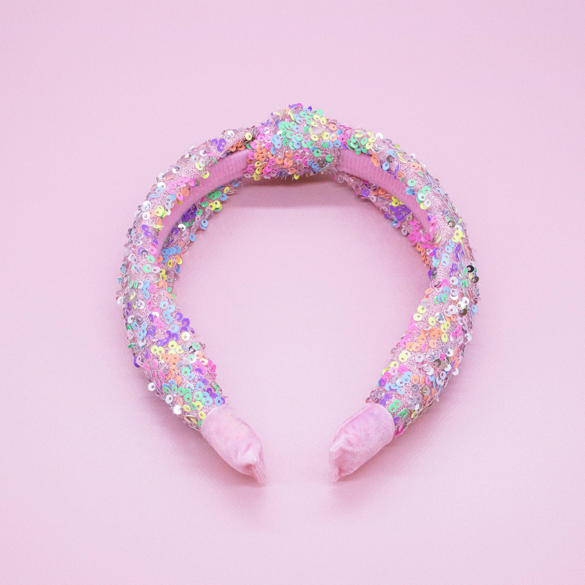 Frog Sac Kids Knot Headband, Sequin Knotted Hair Band Accessories
