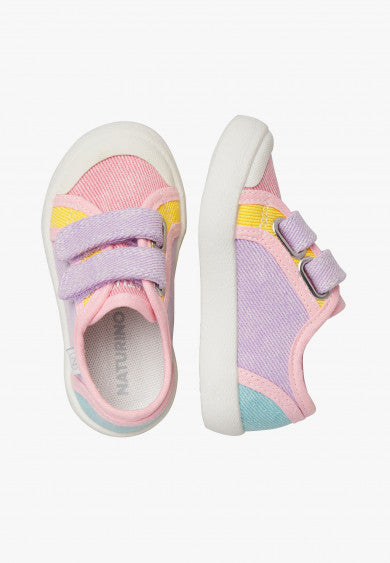 Naturino - Summer VL Canvas Delave - Pink Lilac Paglia
