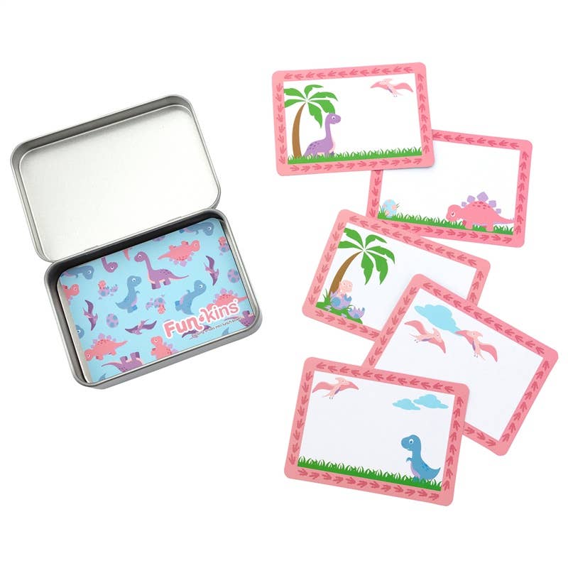 My Funkins - Lunchbox Note Cards for Kids - Pink Dinosaurs