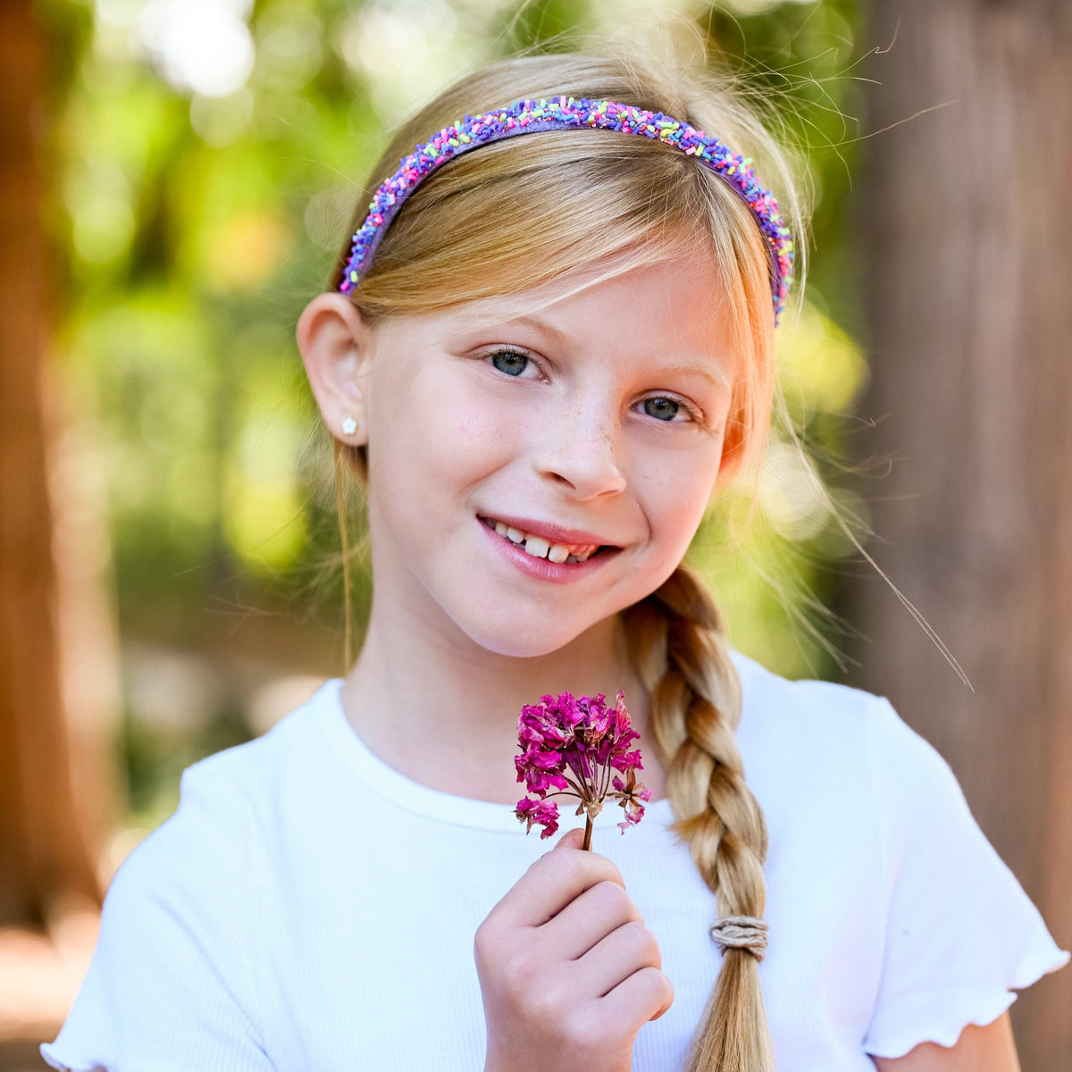 Frog Sac Thin Sprinkle Headband, Non-Slip Hair Accessories for Kids